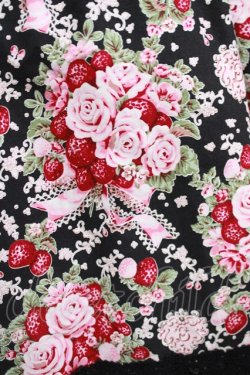 画像5: BABY,THE STARS SHINE BRIGHT / シュガーブーケ〜永遠の乙女の憧れ〜柄ジャンパースカートII Free ブラック H-26-03-13-1009-BA-OP-NS-ZH