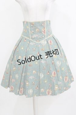 画像1: 草苺巫女（海外ロリータブランド） / ハイウエストスカート XL グリーン H-26-03-13-1013-GO-SK-NS-ZH