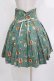 画像3: 草苺巫女（海外ロリータブランド） / ハイウエストスカート XL グリーン H-26-03-13-1013-GO-SK-NS-ZH (3)