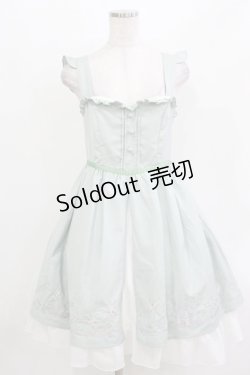 画像1: Amavel / ピーターパン刺繍ジャンパースカート Free ミント H-26-03-13-1019-CA-OP-NS-ZH