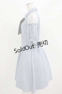 画像2: majoretty / レース切替リボンワンピース L ブル‐ H-26-03-13-1020-GO-OP-NS-ZH