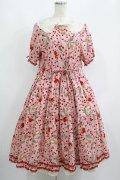 PINK HOUSE / PINK HOUSE×MISAKO&ERINKO　キャットチェリードロッププリントミディワンピース Free ピンク H-26-03-13-1003-LO-OP-NS-ZH