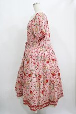 画像2: PINK HOUSE / PINK HOUSE×MISAKO&ERINKO　キャットチェリードロッププリントミディワンピース Free ピンク H-26-03-13-1003-LO-OP-NS-ZH (2)