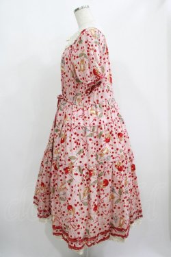 画像2: PINK HOUSE / PINK HOUSE×MISAKO&ERINKO　キャットチェリードロッププリントミディワンピース Free ピンク H-26-03-13-1003-LO-OP-NS-ZH