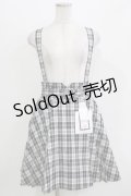 Lovely Tency / 眞白ありす/サス付きチェックスカート L ブラック H-26-03-13-1024-GO-SK-NS-ZH