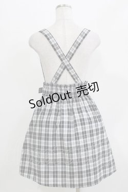 画像3: Lovely Tency / 眞白ありす/サス付きチェックスカート L ブラック H-26-03-13-1024-GO-SK-NS-ZH