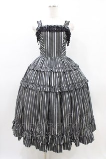 レア innocent world 黒 ジャンパースカート Lace Up JSK by Innocent World