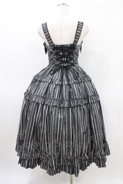 画像2: Innocent World / オリビアストライプジャンパースカート M112cm丈 グレー H-26-03-14-026-IW-OP-NS-ZH