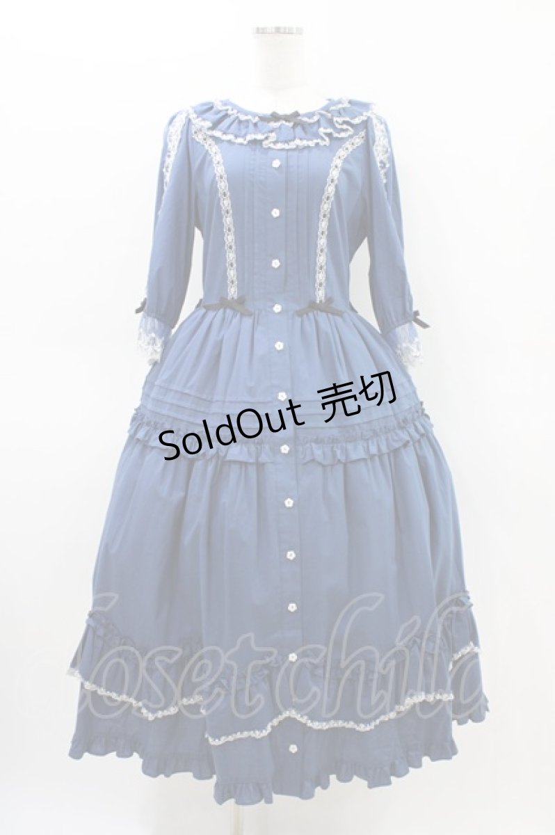 画像1: Innocent World / クリスティーンドレス M ブルー×生成/Blue×Beige H-26-03-14-031-IW-OP-NS-ZH (1)