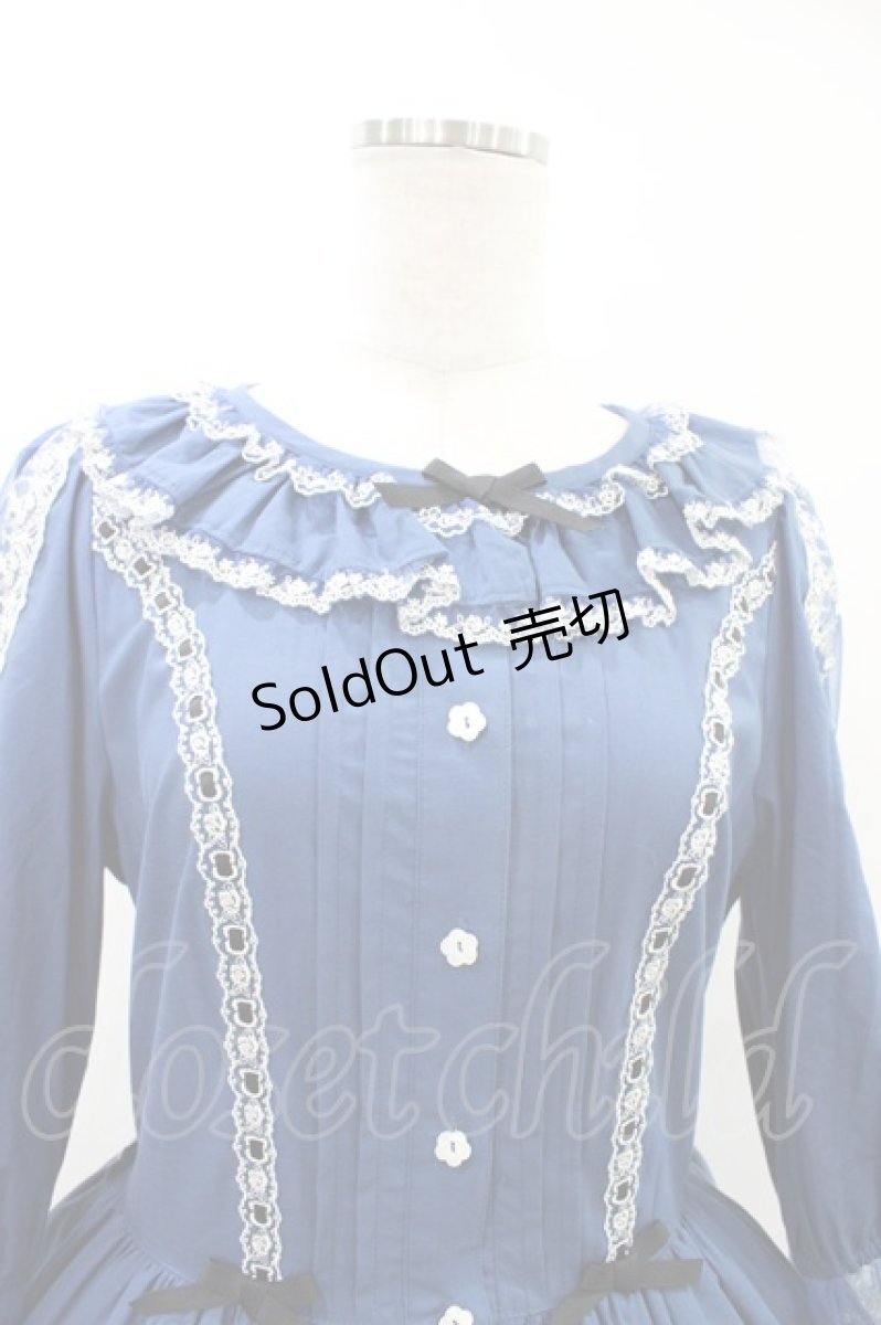 画像4: Innocent World / クリスティーンドレス M ブルー×生成/Blue×Beige H-26-03-14-031-IW-OP-NS-ZH (4)