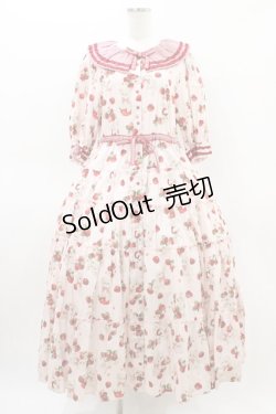 画像1: alcali / alcali × misako aoki/サイベリアンストロベリーワンピース Free ピンク H-26-03-14-033-LO-OP-NS-ZH