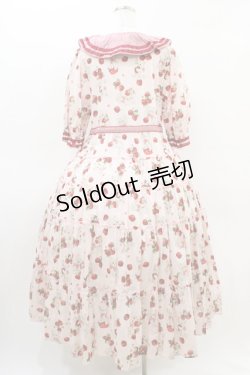 画像2: alcali / alcali × misako aoki/サイベリアンストロベリーワンピース Free ピンク H-26-03-14-033-LO-OP-NS-ZH