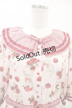 画像4: alcali / alcali × misako aoki/サイベリアンストロベリーワンピース Free ピンク H-26-03-14-033-LO-OP-NS-ZH