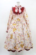 画像1: PINK HOUSE / PINK HOUSE×misako aoki/Animal Happy Jamプリントワンピース Free ピンク H-26-03-14-034-LO-OP-NS-ZH (1)