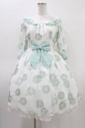Angelic Pretty / Elegant Floraワンピース Free シロ/ミント H-26-03-14-035-AP-OP-NS-ZH