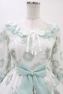 画像4: Angelic Pretty / Elegant Floraワンピース Free シロ/ミント H-26-03-14-035-AP-OP-NS-ZH