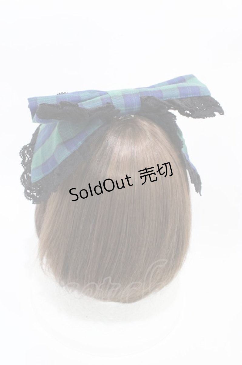 画像2: Chalmiere / タータンチェックマルチリボン  グリーン H-26-03-14-005-0-AC-NS-ZH (2)