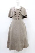 an another angelus / ケープ付きダブル釦ジャンパースカート Free BEIGE×BR H-26-03-14-038-CA-OP-NS-ZH