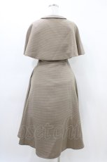 画像2: an another angelus / ケープ付きダブル釦ジャンパースカート Free BEIGE×BR H-26-03-14-038-CA-OP-NS-ZH (2)