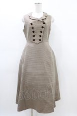 画像3: an another angelus / ケープ付きダブル釦ジャンパースカート Free BEIGE×BR H-26-03-14-038-CA-OP-NS-ZH (3)