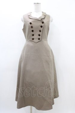 画像3: an another angelus / ケープ付きダブル釦ジャンパースカート Free BEIGE×BR H-26-03-14-038-CA-OP-NS-ZH