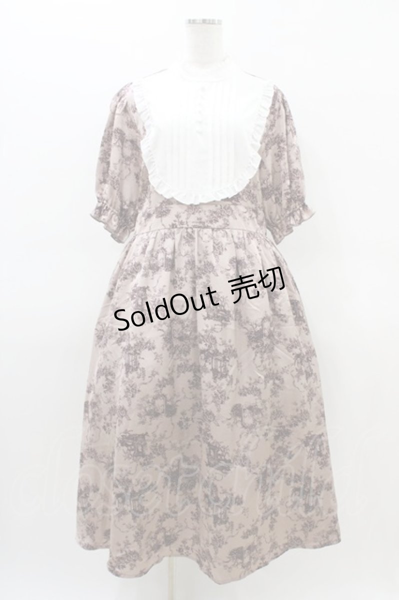 画像1: m petit by misako / トワルドジュイワンピース LL ピンク H-26-03-14-039-LO-OP-NS-ZH (1)