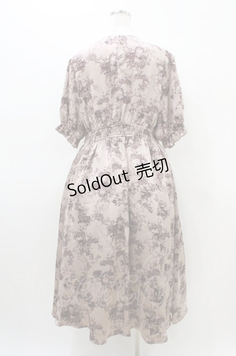 画像2: m petit by misako / トワルドジュイワンピース LL ピンク H-26-03-14-039-LO-OP-NS-ZH (2)