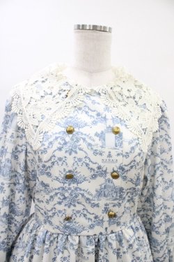 画像3: m petit by misako / トワルドジュイレース襟ワンピース M オフ/サックス H-26-03-14-040-LO-OP-NS-ZH