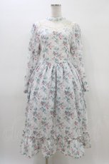 画像1: Kurumi Collaboration / KRハナジゴスリーブワンピース LL 白 H-26-03-14-041-GO-OP-NS-ZH (1)