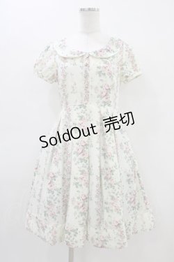 画像1: LODISPOTTO / ブーケストライプワンピース M オフ H-26-03-14-044-LO-OP-NS-ZH