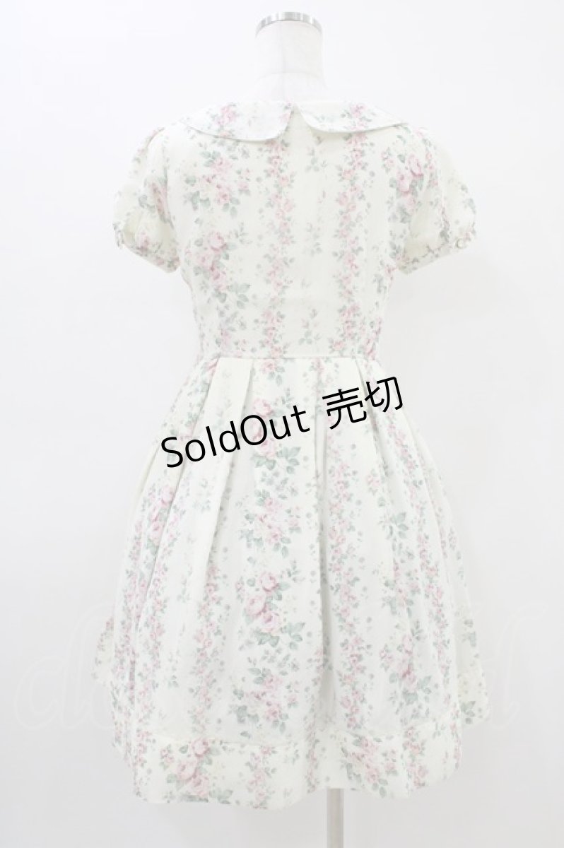 画像2: LODISPOTTO / ブーケストライプワンピース M オフ H-26-03-14-044-LO-OP-NS-ZH (2)