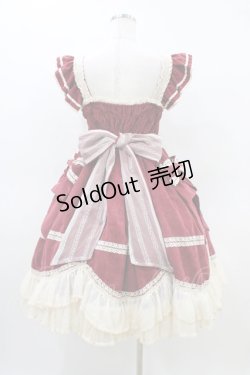 画像2: 吸吸猫（海外ロリータブランド） / はしごレースジャンパースカート Free ワイン H-26-03-14-046-PU-OP-NS-ZH