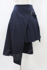 画像1: axes femme POETIQUE / ラップデザインプリーツスカート M ネイビー H-26-03-14-049-AX-BL-NS-ZH (1)