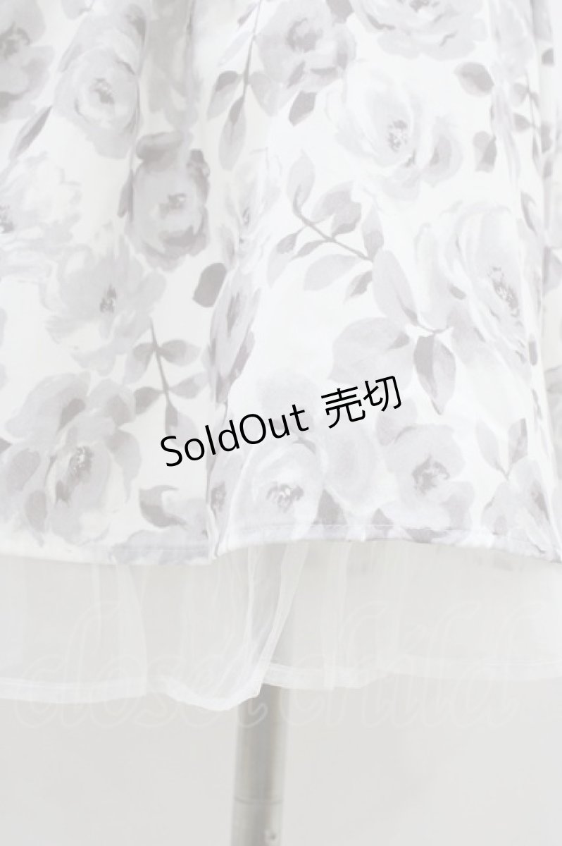 画像3: Ank Rouge / オーガンジーフリルスカート M オフ/グレー H-26-03-14-050-CA-SK-NS-ZH (3)