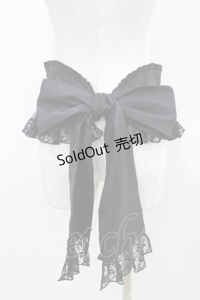 画像2: Enchantlic Enchantilly / ローズレースリボンコルセット Free ブラック H-26-03-14-051-LO-SK-NS-ZH (2)