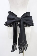 画像2: Enchantlic Enchantilly / ローズレースリボンコルセット Free ブラック H-26-03-14-051-LO-SK-NS-ZH (2)