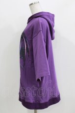 画像2: Amilige / Devilish Kitty半袖オーバーパーカー  パープル H-26-03-14-1030-PU-TO-KB-ZH (2)