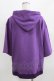 画像3: Amilige / Devilish Kitty半袖オーバーパーカー  パープル H-26-03-14-1030-PU-TO-KB-ZH (3)
