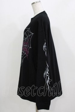 画像2: Amilige / プリントロンT  ブラック H-26-03-14-1031-PU-TO-KB-ZH