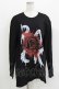 画像1: JURY BLACK / プリントロングカットソー  ブラック/ローズ H-26-03-14-1032-GL-TO-KB-ZH (1)