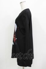 画像2: JURY BLACK / プリントロングカットソー  ブラック/ローズ H-26-03-14-1032-GL-TO-KB-ZH (2)