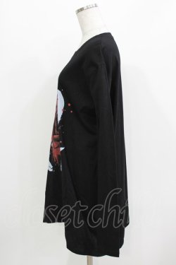画像2: JURY BLACK / プリントロングカットソー  ブラック/ローズ H-26-03-14-1032-GL-TO-KB-ZH