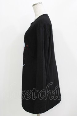 画像2: JURY BLACK / プリントロングカットソー  ブラック/ローズ H-26-03-14-1033-GL-TO-KB-ZH