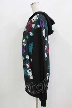 画像2: SEX POT ReVeNGe / プリント切替ZIPパーカー  ブラック H-26-03-14-1034-SP-TO-KB-ZH