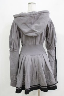 画像3: HIDOLATRAL THEODOL / ジャージロリィタパーカーOP M グレー H-26-03-14-1038-0-OP-AK-ZH