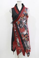 Qutie Frash / 着物チュニック  レッド H-26-03-14-1039-QU-TO-KB-ZH