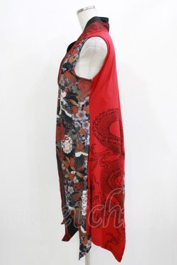 画像2: Qutie Frash / 着物チュニック  レッド H-26-03-14-1039-QU-TO-KB-ZH