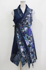 画像1: Qutie Frash / 着物チュニック  ブルー H-26-03-14-1040-QU-TO-KB-ZH (1)