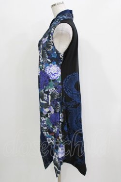 画像2: Qutie Frash / 着物チュニック  ブルー H-26-03-14-1040-QU-TO-KB-ZH