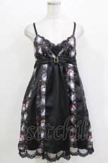 画像1: FRILL / 白猫の切替キャミワンピース  ブラック H-26-03-14-1042-HN-OP-KB-ZH (1)